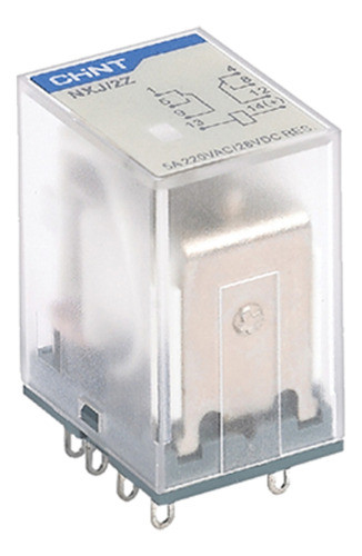 Relay Relé Auxiliar 4 Inv. Bobina 220vca 3a Chint + Base 7a 1