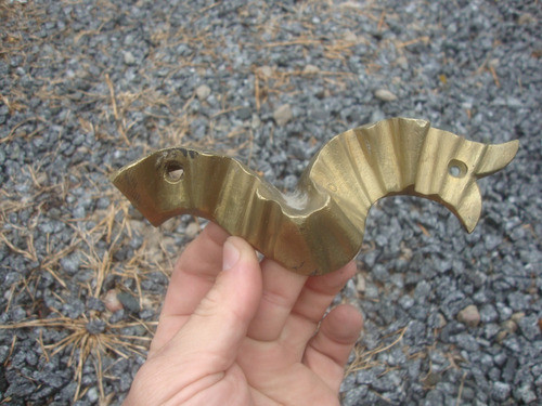 Antiguo Aplique Bronce - 17,2 X 6 X 3,5 Prof. - Pesa 330 Grs 0