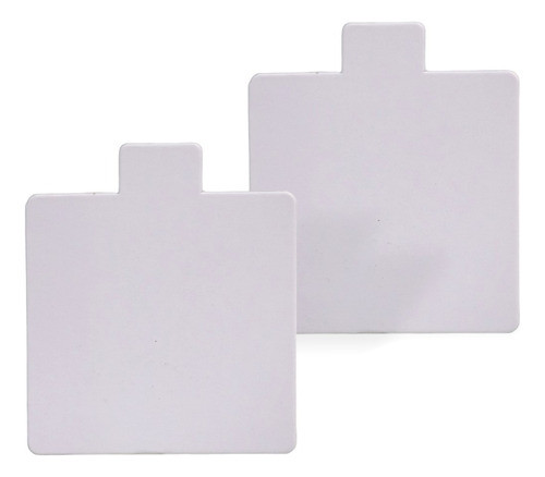 Base Cuad Plast Ppm Blanco Mate 8x8 C/pest  (x100 U.) - 151 1