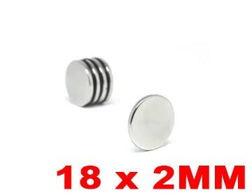 Imã De Neodímio Disco 18mm X 2mm * 10 Peças * 0