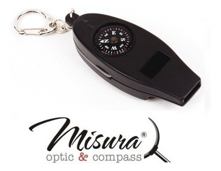 Silbato 5 En 1 Con Brújula Lupa Termómetro Llavero - Misura 0