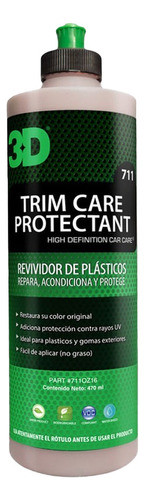 3d Trim Care Protectant De 473ml Restaurador Plasticos 0