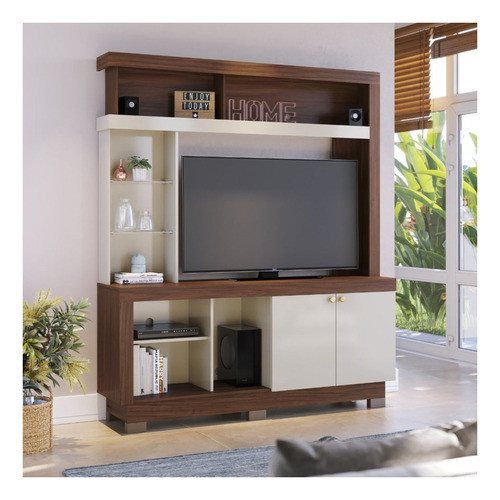 Estante Home Para Tv Até 50 Polegadas 2 Portas Valença 0