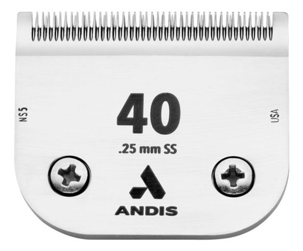 Cuchilla Andis Nº40 .25mm Acero Inoxidable 0