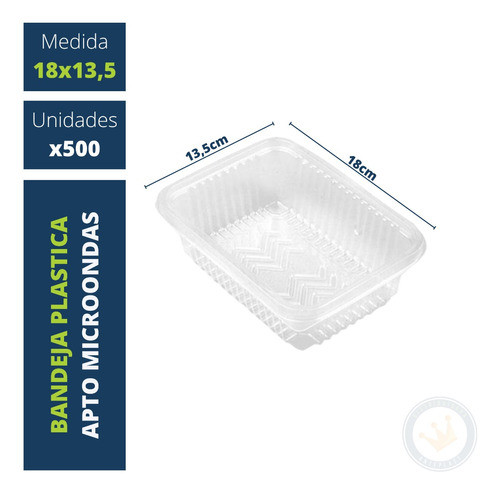 Bandeja Para Comida Vianda Mod: Pe103 Apto Microondas X500 1