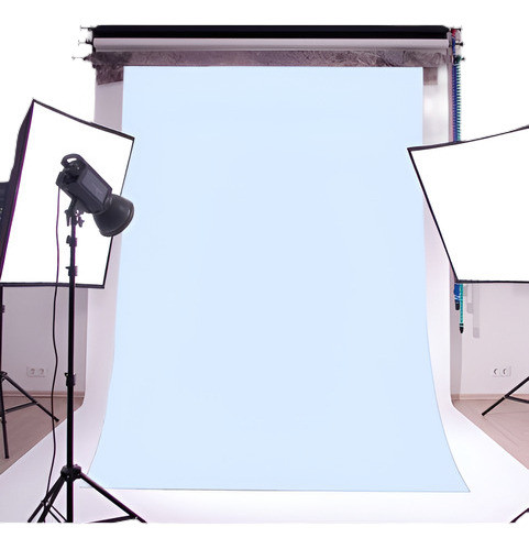 Bebé Azul Vinilo Fotografía Telón De Fondo Estudio Estudio P 0