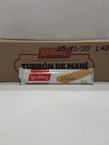 Turrones Nevares Con Pasta De Mani X 50u 1