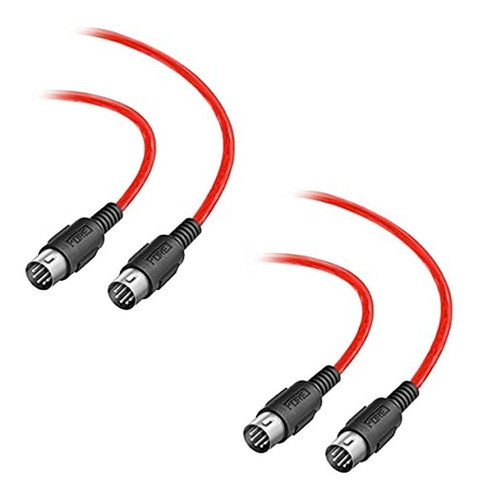 Paquete De 2 Cables Din Midi De 5 Pines A Din De 5 Pines For 0