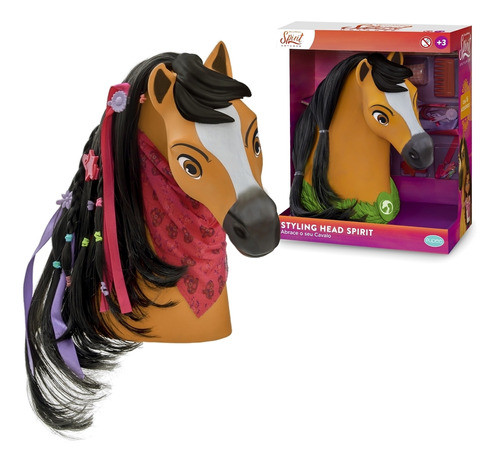 Cavalo Spirit O Indomável Busto Para Pentear 1292 - Pupee 0