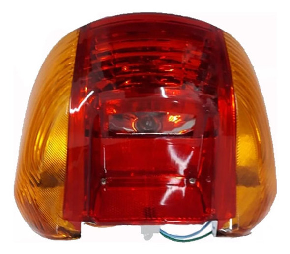 Optica Faro Trasero Completo Moto Mondial Ld 110 H 0