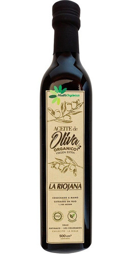 Aceite De Oliva Orgánico Virgen Extra X 500ml La Riojana X 3 0