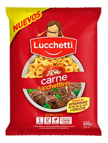 Pack X 12 Unid Capelletis  Carne 500 Gr Lucchetinis Fideos 0