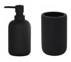 Dispenser Jabon Liquido Dosificador + Vaso Ceramica Palermo 0