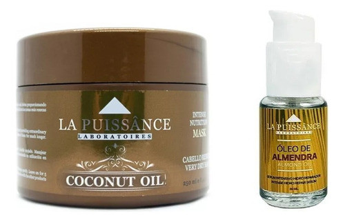 Mascara De Coco 250ml + Oleo  Almendras  La Puissance 0
