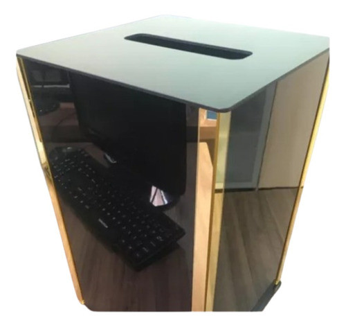 Ofertório Preto Com Detalhe Em Dourado 60 Cm 0