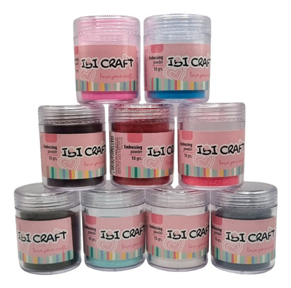 Polvo Para Embossing / Termorelieve Ibicraft 15 Gr Rojo 1