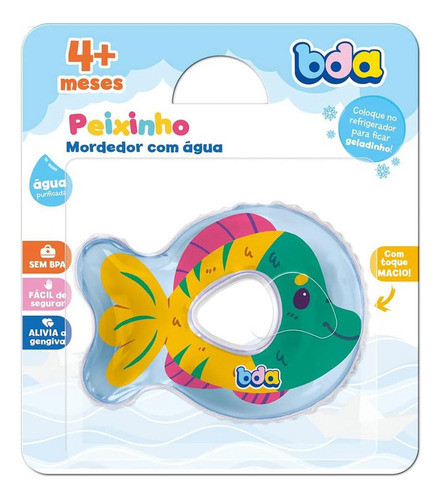 Mordedor De Agua Peixinho E Caranguejo Bda Toyester Sortido 0