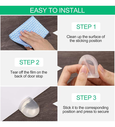 6 Unidades De Batentes De Porta Floor Autoadesivo Door Buffe 1