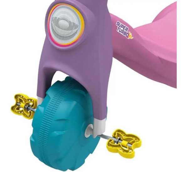 Triciclo Infantil Tico Tico Super Turbo Rosa Até 25kg 07524 1