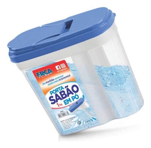 Dispenser Porta Sabão Em Pó Plástico- Ração Pet- Casa 0
