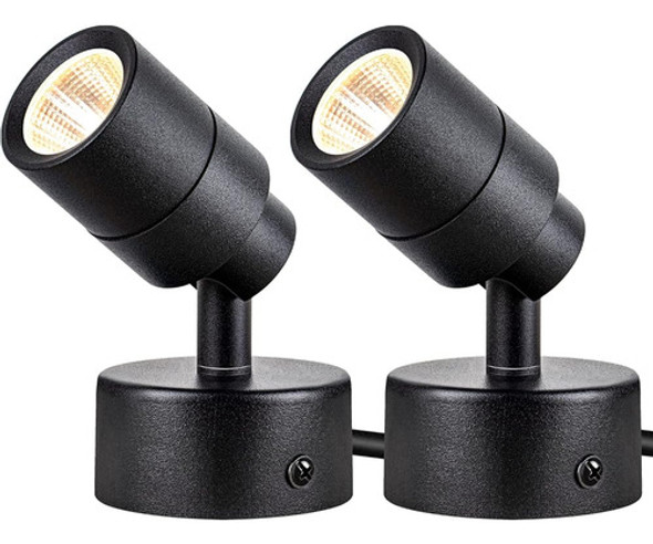Sunvie 2 Pack Led 120v Spotlights Indoor, 3w Up Lights Floor 0