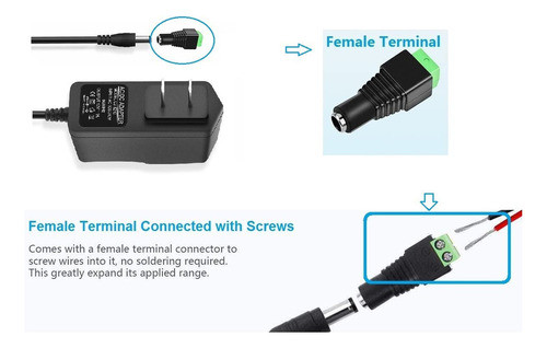 Fuente De Alimentacin De 12 Voltios, 1 Amperio, 12 W, 12 Vol 1