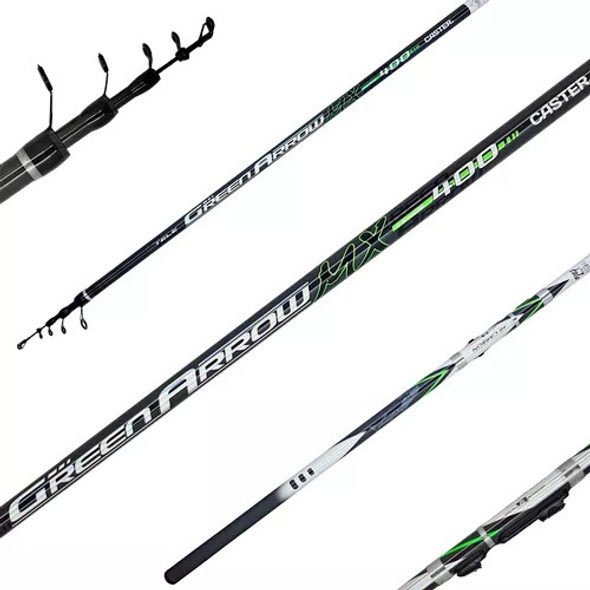 Caña Telescopica Pejerrey Caster Green Arrow 4m Carbono Im7 0