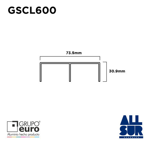 Guia Superior Reforzada Kit De Placard 6mts Gscl Grupo Euro 1