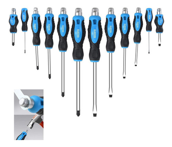 Kit De Destornilladores Magneticos 12 Piezas Phillips/plano 0 Kit De Destornilladores Magneticos 12 Piezas Phillips/plano 0