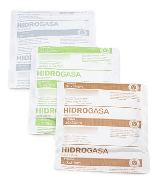25 Gasa Esteril 10 Cm. X 10 Cm. Sobre 10 Trozos Hidrogasana 0