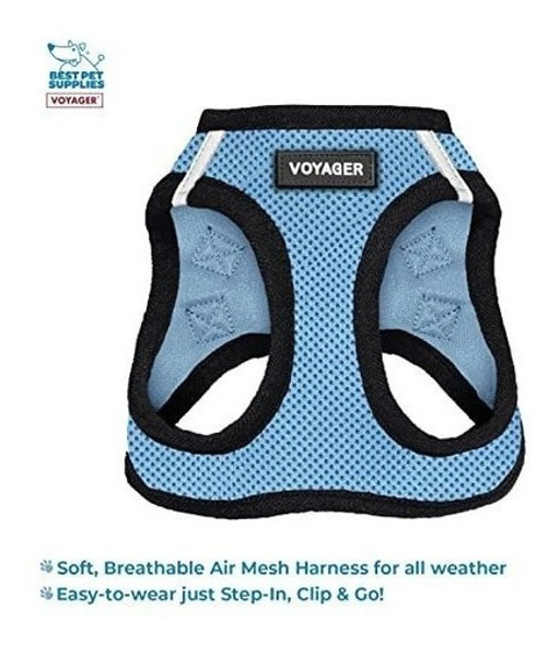 Pretal Arnes + Correa P/gatos Y Perros Talle Xl - Azul+n 1