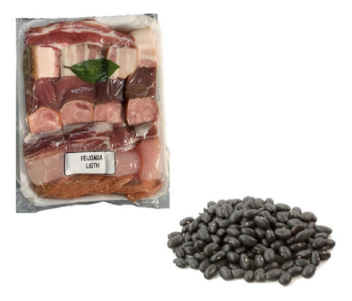 Kit Feijoada Light Porco Feliz 1kg + Feijao Preto 500g 0