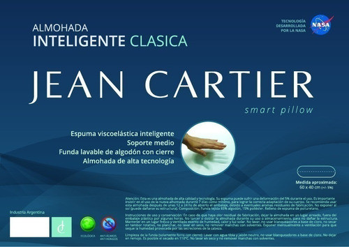 Almohada Viscoelastica Inteligente Juego X 2 Jean Cartier 1