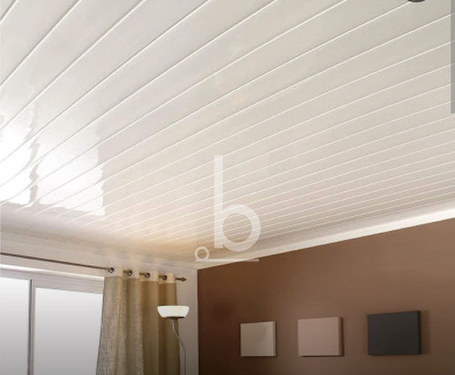 Machimbre De Pvc Para Cielorrasos Color Blanco 0