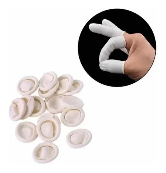 Guantes Para Dedos Látex 100unidades Uñas Gel Acrílico 0 Guantes Para Dedos Látex 100unidades Uñas Gel Acrílico 0