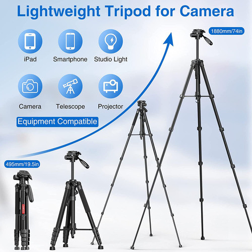 Tripode De Camara De 74 Pulgadas Para Camara De Telefono 1