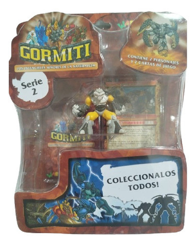 Muñeco Gormiti X 2 Personajes. Original. Lanzapiedras. 0