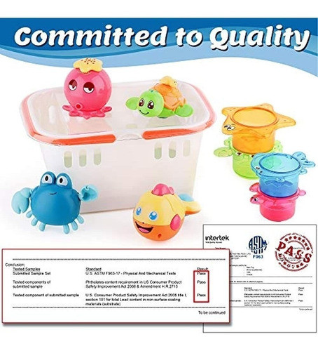 7 Piezas Con Tazas De Juguete De Baño De Animales  Iplay Il 1