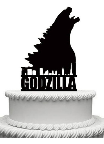 Cake Topper Adorno Torta - Godzilla Personalizado 0