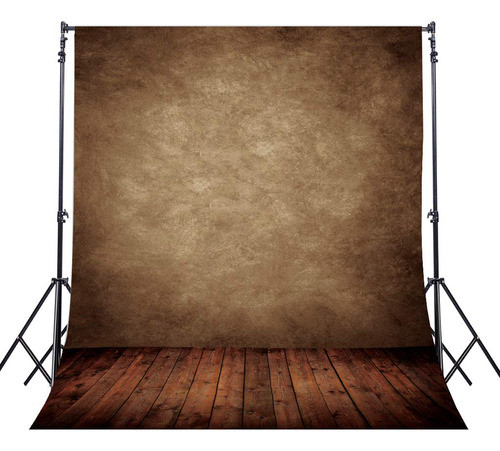5x7ft Pared Marrón Madera Piso Fotografía Abstracta Fondo Fo 0