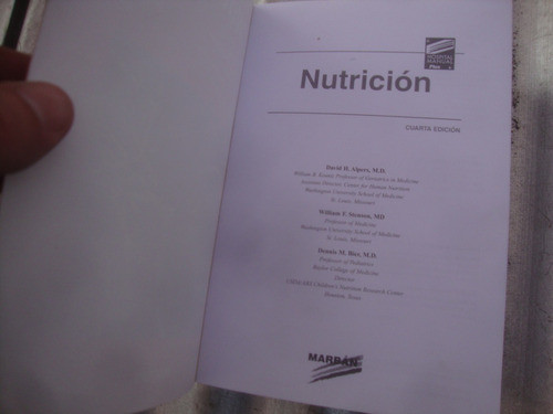 Nutricion 4ta Edicion - Marban -  2003 1