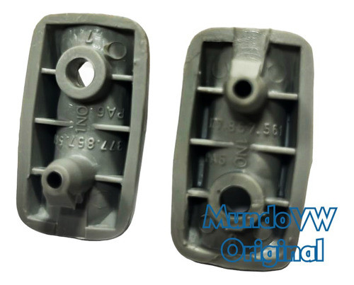 2 Suporte Quebra Sol Original Cinza Vw Gol G2 G3 G4 1