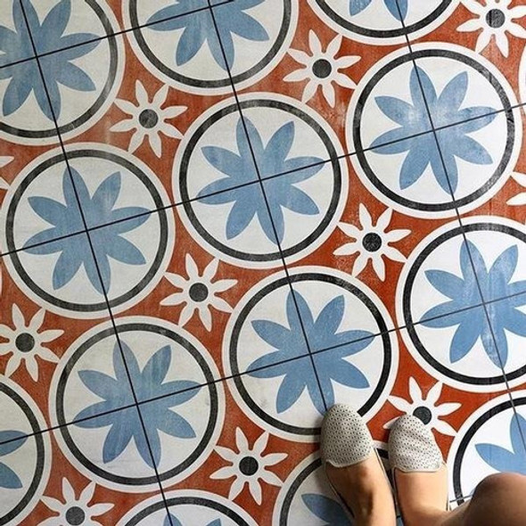 Stencil 30x30 Mosaico Mayolica Tela Piso Cupa Home Deco 0 Stencil 30x30 Mosaico Mayolica Tela Piso Cupa Home Deco 0