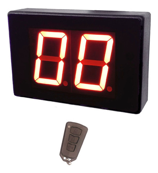 Painel De Senha Sequencial 2 Digitos Com Controle 0