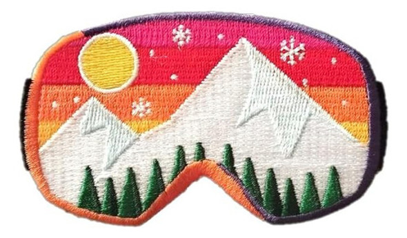 Patch De Óculos De Esqui E Snowboard Patchclub, 3,5 Polegad 0