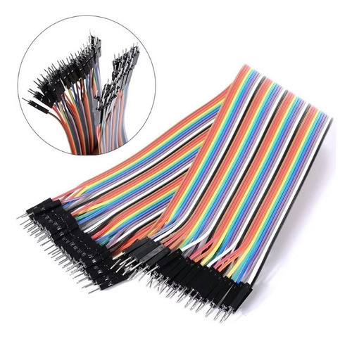 Kit 40 Cables Dupont  Macho-macho 20cm Para Protoboard 1