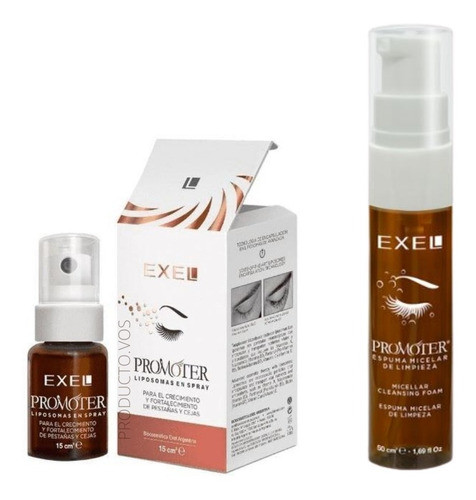 Combo Promoter Exel Spray + Espuma Micelar Limpieza 0