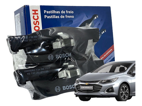 Pastilhas Freio Cruze 1.4 16v Turbo 2017/... Dianteiro Bosch 1
