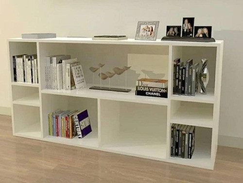 Mueble Recibidor  Mesa De Arrime Biblioteca Moderno Blanco 0