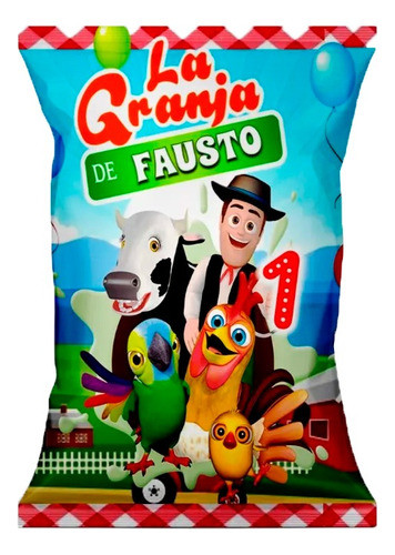 10 Bolsitas Chip Bag Para Souvenir Granja De Zenon - K 0